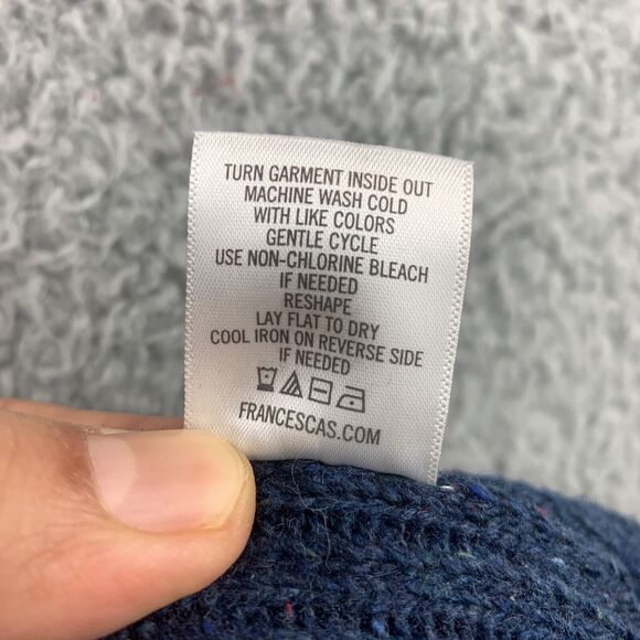 Alya Open Front Cardigan Sweater Women's Pockets Long Tunic Knit Size Small Blue - Picture 11 of 15